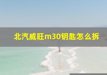 北汽威旺m30钥匙怎么拆