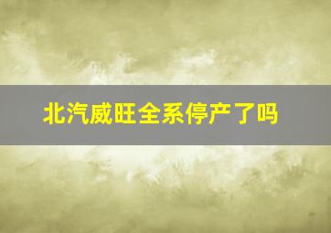 北汽威旺全系停产了吗