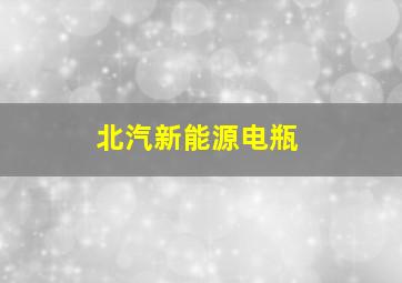 北汽新能源电瓶