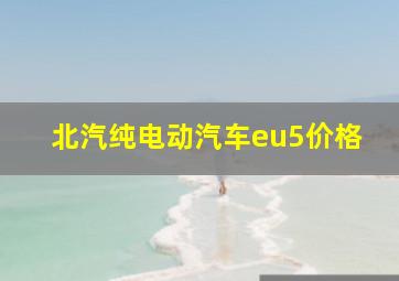 北汽纯电动汽车eu5价格