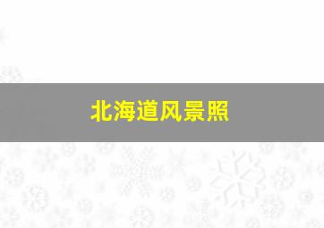 北海道风景照