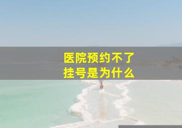 医院预约不了挂号是为什么