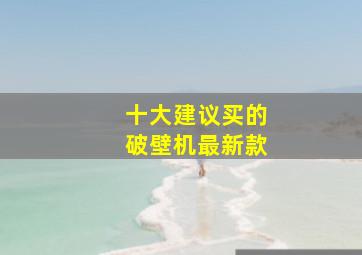 十大建议买的破壁机最新款