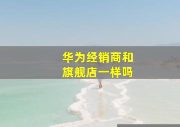 华为经销商和旗舰店一样吗