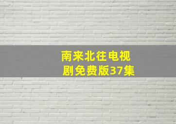 南来北往电视剧免费版37集