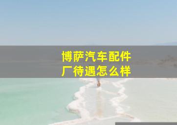 博萨汽车配件厂待遇怎么样