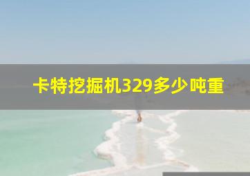 卡特挖掘机329多少吨重