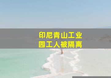 印尼青山工业园工人被隔离