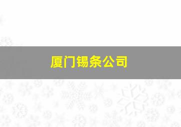 厦门锡条公司