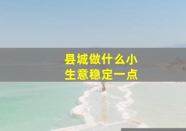 县城做什么小生意稳定一点