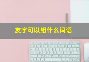 友字可以组什么词语