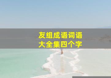 友组成语词语大全集四个字