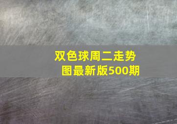 双色球周二走势图最新版500期