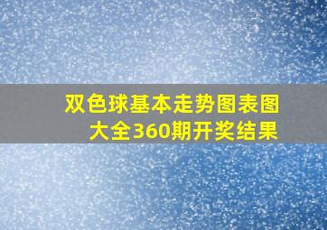 双色球基本走势图表图大全360期开奖结果