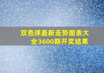 双色球最新走势图表大全3600期开奖结果