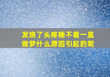 发烧了头疼睡不着一直做梦什么原因引起的呢