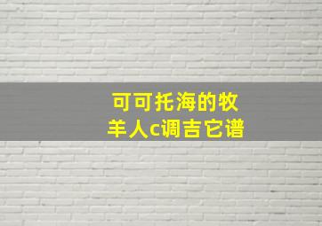 可可托海的牧羊人c调吉它谱