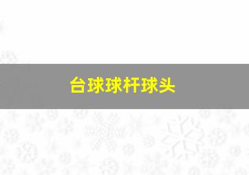 台球球杆球头