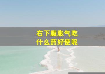 右下腹胀气吃什么药好使呢