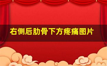 右侧后肋骨下方疼痛图片