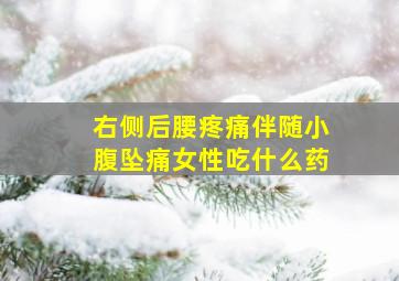 右侧后腰疼痛伴随小腹坠痛女性吃什么药