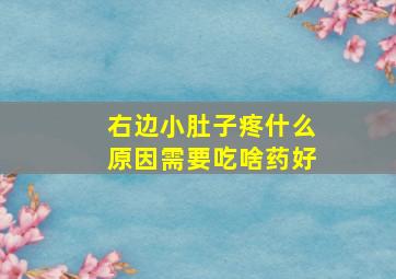 右边小肚子疼什么原因需要吃啥药好