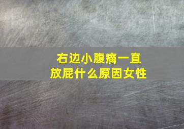 右边小腹痛一直放屁什么原因女性