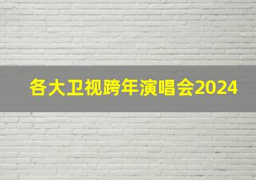 各大卫视跨年演唱会2024