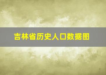 吉林省历史人口数据图