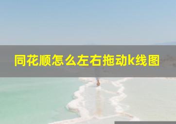 同花顺怎么左右拖动k线图