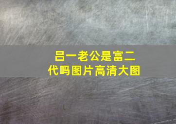 吕一老公是富二代吗图片高清大图