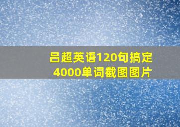 吕超英语120句搞定4000单词截图图片