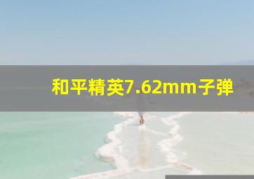 和平精英7.62mm子弹