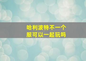 哈利波特不一个服可以一起玩吗