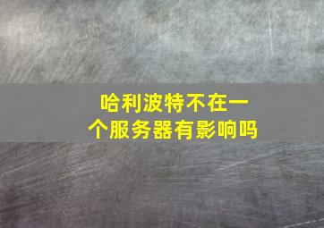 哈利波特不在一个服务器有影响吗