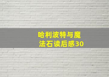 哈利波特与魔法石读后感30