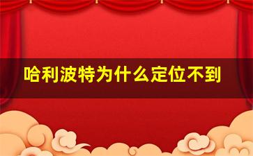 哈利波特为什么定位不到