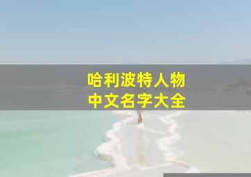 哈利波特人物中文名字大全