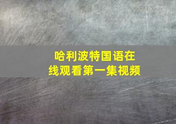 哈利波特国语在线观看第一集视频