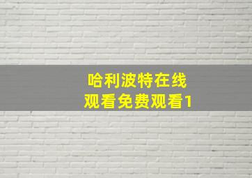 哈利波特在线观看免费观看1