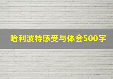 哈利波特感受与体会500字