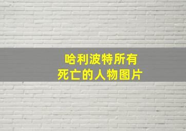 哈利波特所有死亡的人物图片