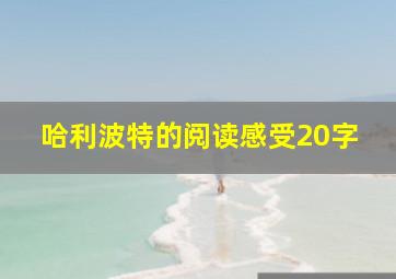 哈利波特的阅读感受20字