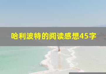 哈利波特的阅读感想45字