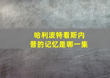 哈利波特看斯内普的记忆是哪一集