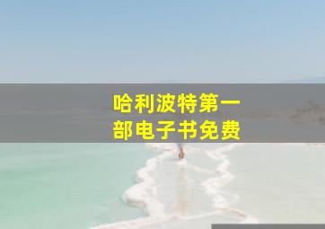 哈利波特第一部电子书免费