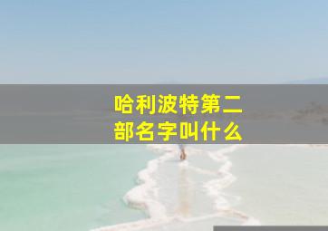 哈利波特第二部名字叫什么