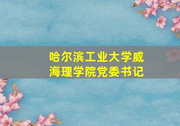 哈尔滨工业大学威海理学院党委书记