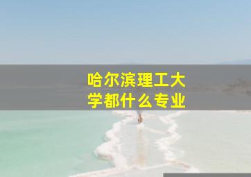 哈尔滨理工大学都什么专业