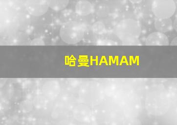 哈曼HAMAM